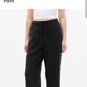 Athleta Retreat Linen High Rise Wide Leg Pant Small